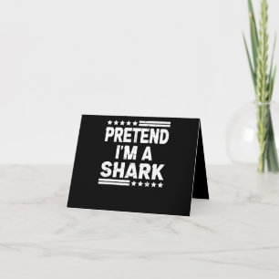 Pretend Im A Shark Vintage Gifts Thank You Card