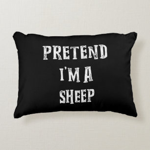 Pretend Im A Sheep Halloween Best Present Decorative Cushion