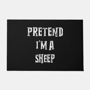 Pretend Im A Sheep Halloween Best Present Doormat