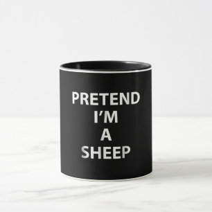 Pretend im a sheep halloween funny party gift mug
