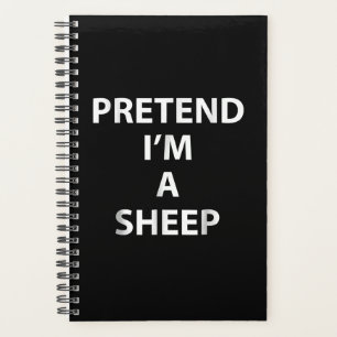 Pretend im a sheep   halloween funny party gift planner