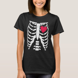 Pretend I'm A Skeleton Rib Cage Heart X Ray Hallo T-Shirt