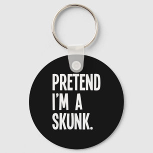 Pretend I'm A Skunk Funny Halloween Party Costume Key Ring
