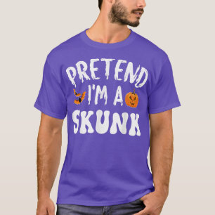 Pretend Im A Skunk Halloween Costume Men Women Kid T-Shirt