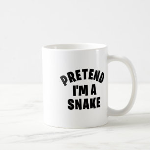 Pretend I'm A Snake Funny Lazy Halloween Costume P Coffee Mug