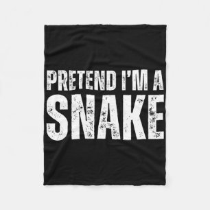 Pretend I'm A Snake Lazy Halloween Costume 1 Fleece Blanket