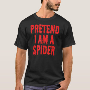 Pretend I'm A Spider Costume Kids Halloween T-Shirt