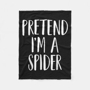 Pretend Im A Spider Family Women Men Kids Hallowee Fleece Blanket