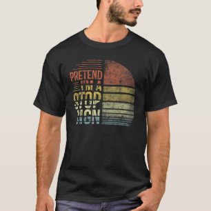 Pretend I'm A Stop Sign Last Minute Lazy Halloween T-Shirt