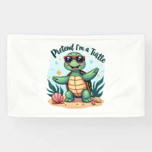 Pretend I'm A Turtle Halloween Party Pretend I'm A Banner