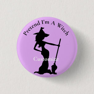 Pretend I'm A Witch Thunder_Cove 3 Cm Round Badge