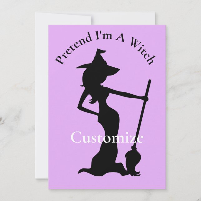 Pretend I'm A Witch Thunder_Cove Invitation (Front)