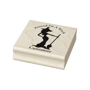 Pretend I'm A Witch Thunder_Cove Rubber Stamp