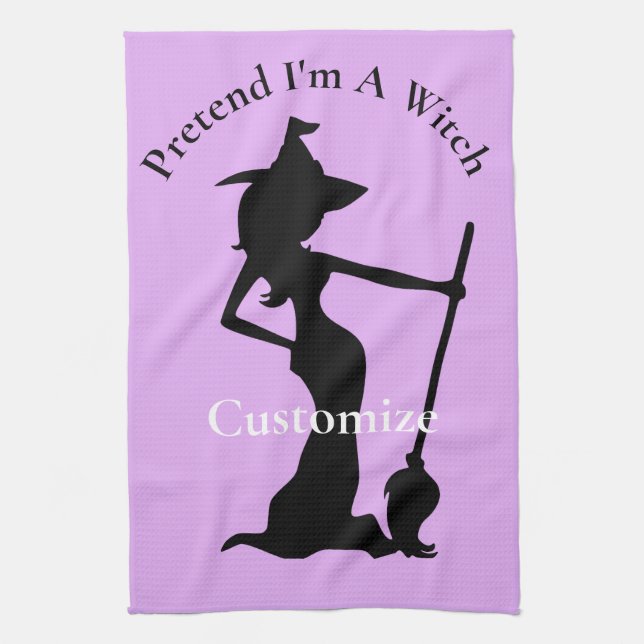 Pretend I'm A Witch Thunder_Cove Tea Towel (Vertical)