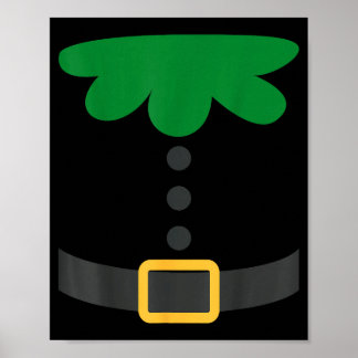 Pretend I'm An Elf Christmas Quick Costume Lazy Pa Poster