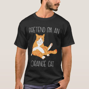 Pretend I'm an Orange Cat Halloween Costume Family T-Shirt