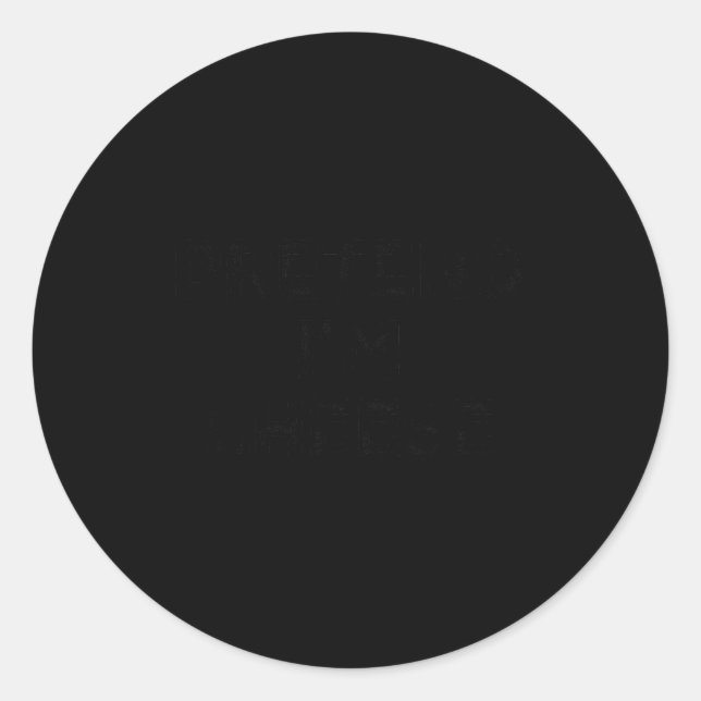 Pretend I'm Cheese Lazy Halloween Costume  Classic Round Sticker (Front)