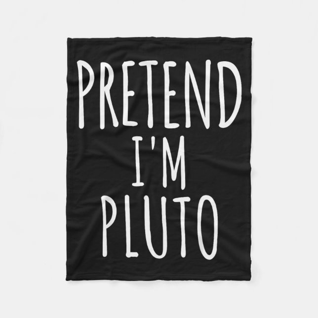 Pretend I'm Man Costume Matching Funny Halloween  Fleece Blanket (Front)