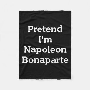 Pretend Napoleon Bonaparte Costume Funny Halloween Fleece Blanket