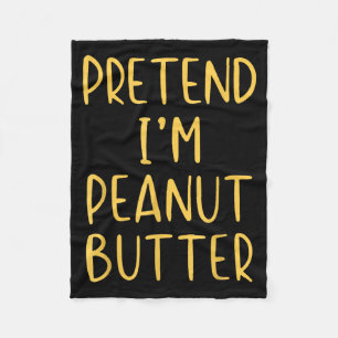 Pretend Peanut Butter Costume Halloween Simple Kid Fleece Blanket