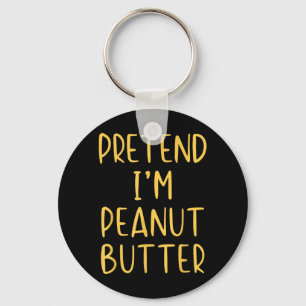 Pretend Peanut Butter Costume Halloween Simple Kid Key Ring