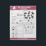 Pretend Play Veterinarian Exam Sheets Notepad<br><div class="desc">Add a name by clicking customise this template to create a notepad full of personalised pet checkup sheets.
Great for imaginative play.</div>