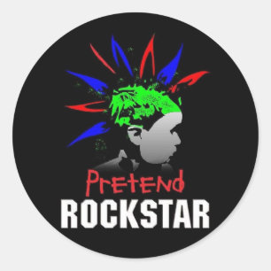 Pretend Rockstar Sticker