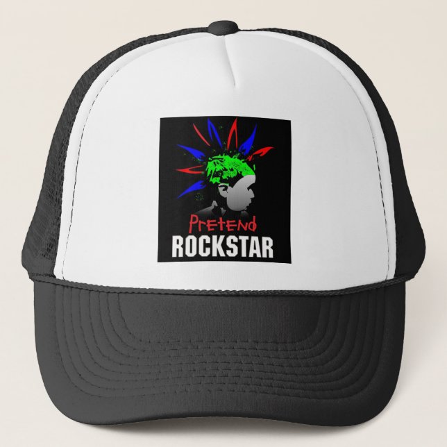 Pretend Rockstar Trucker Cap (Front)