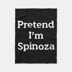 Pretend Spinoza Costume Funny Philosophy Halloween Fleece Blanket