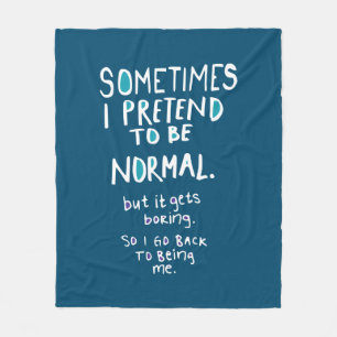 Pretend to be normal fleece blanket