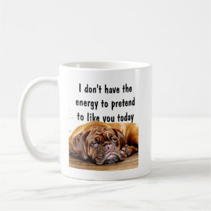Pretend to Like You Sarcastic Quote Coffee Mug