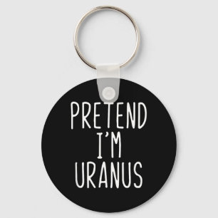 Pretend Uranus Costume Halloween Lazy Kids Planet Key Ring