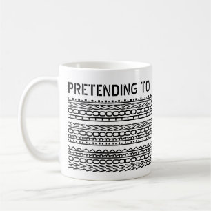 Pretending To Work From Home Custom Hidden Message Coffee Mug
