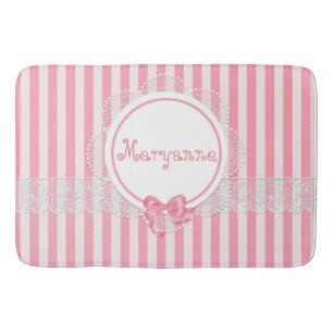 Prettiest Customisable Designer Bath Mats - Pink