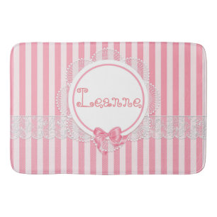 Prettiest Customisable Designer Bath Mats - Pink