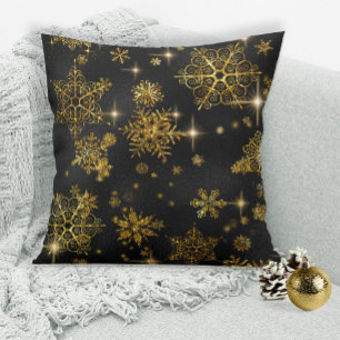 Prettiest Snowflakes Pattern Violet ID846 Throw Pi Cushion