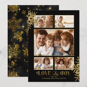 Prettiest Snowflakes Photo Template Blk/Gld ID846