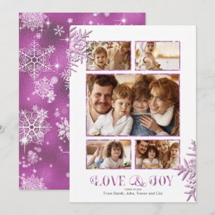 Prettiest Snowflakes Photo Template Orchid ID846