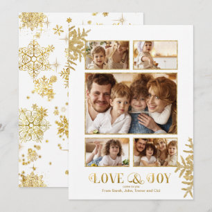 Prettiest Snowflakes Photo Template Wht/Gld ID846