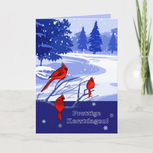 Prettige Kerstdagen. Christmas Card in Dutch