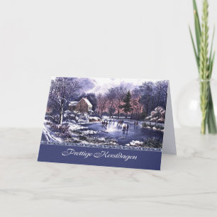 Prettige Kerstdagen. Christmas Card in Dutch