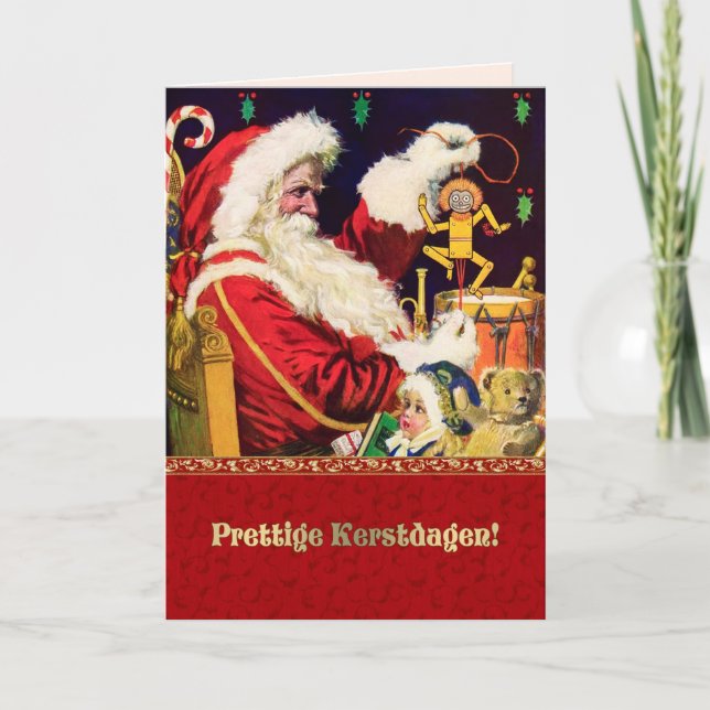 Prettige Kerstdagen. Christmas Cards in Dutch (Front)