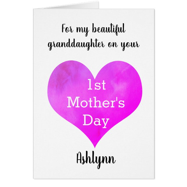Pretty 1st Mother's Day Granddaughter (Front)