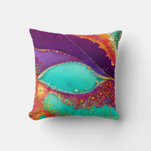 Pretty Abstract Beachy Art Cushion