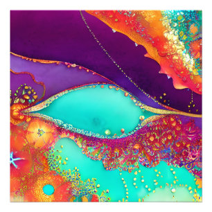 Pretty Abstract Beachy Art Photo Print