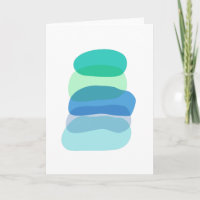 Pretty Abstract Geometric Shapes in Blue and Green