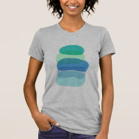 Pretty Abstract Geometric Shapes in Blue and Green