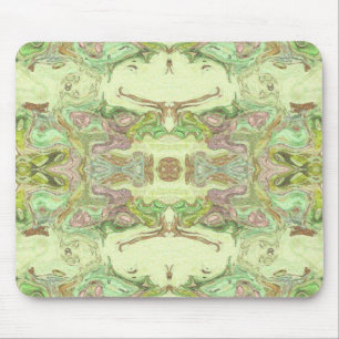 Pretty Abstract in Yellow, Lime, and Pink Mouse Pad