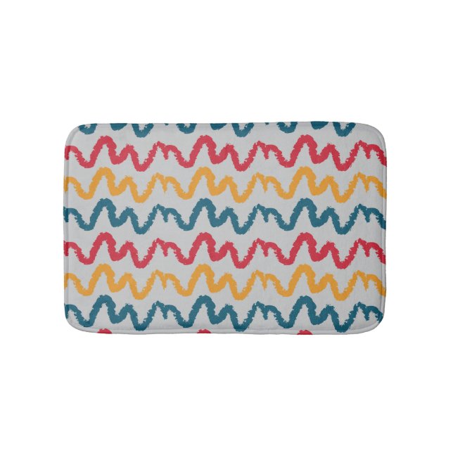 Pretty Abstract Pattern Bath Mat (Front)