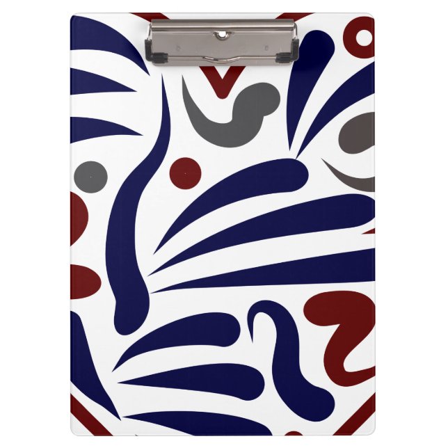 Pretty abstract pattern clipboard (Front)